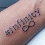 infinity tattoo on arm