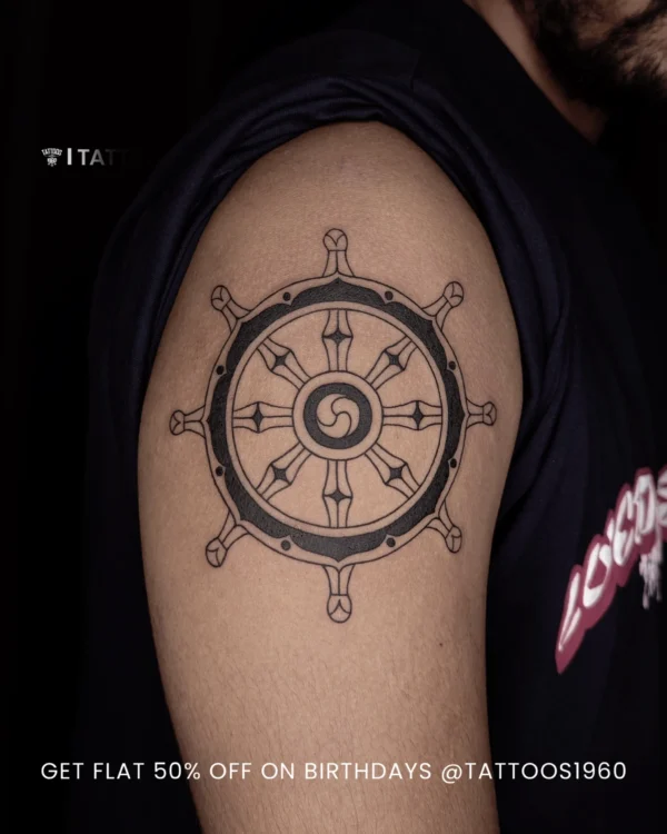 TATTOOS1920-ship wheel tattoo