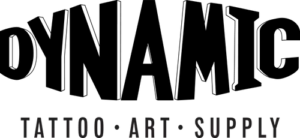 Global tattoo supply brands used at Tattoos1960 including Dynamic Ink USA