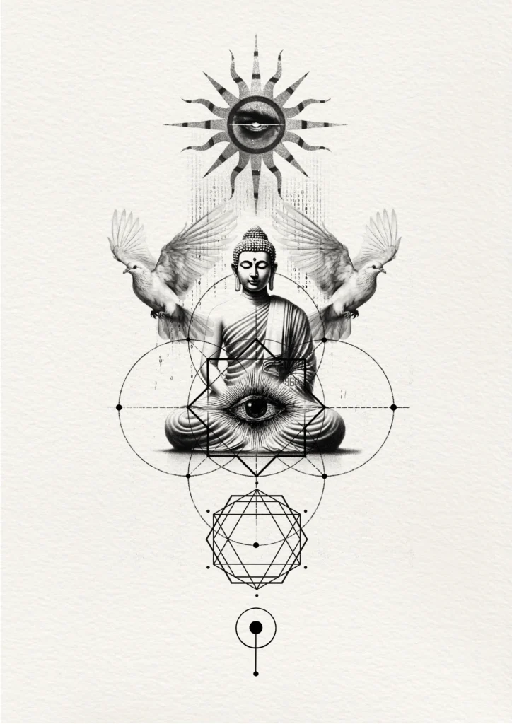 lord buddha custom tattoo design