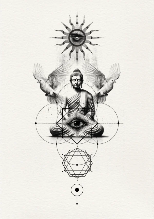 lord buddha custom tattoo design