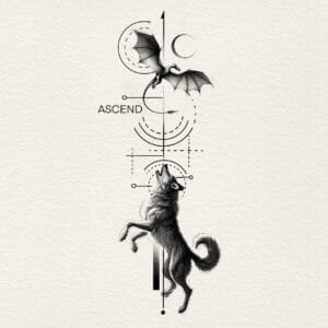 Wolf tattoo elements by Tattoos1960